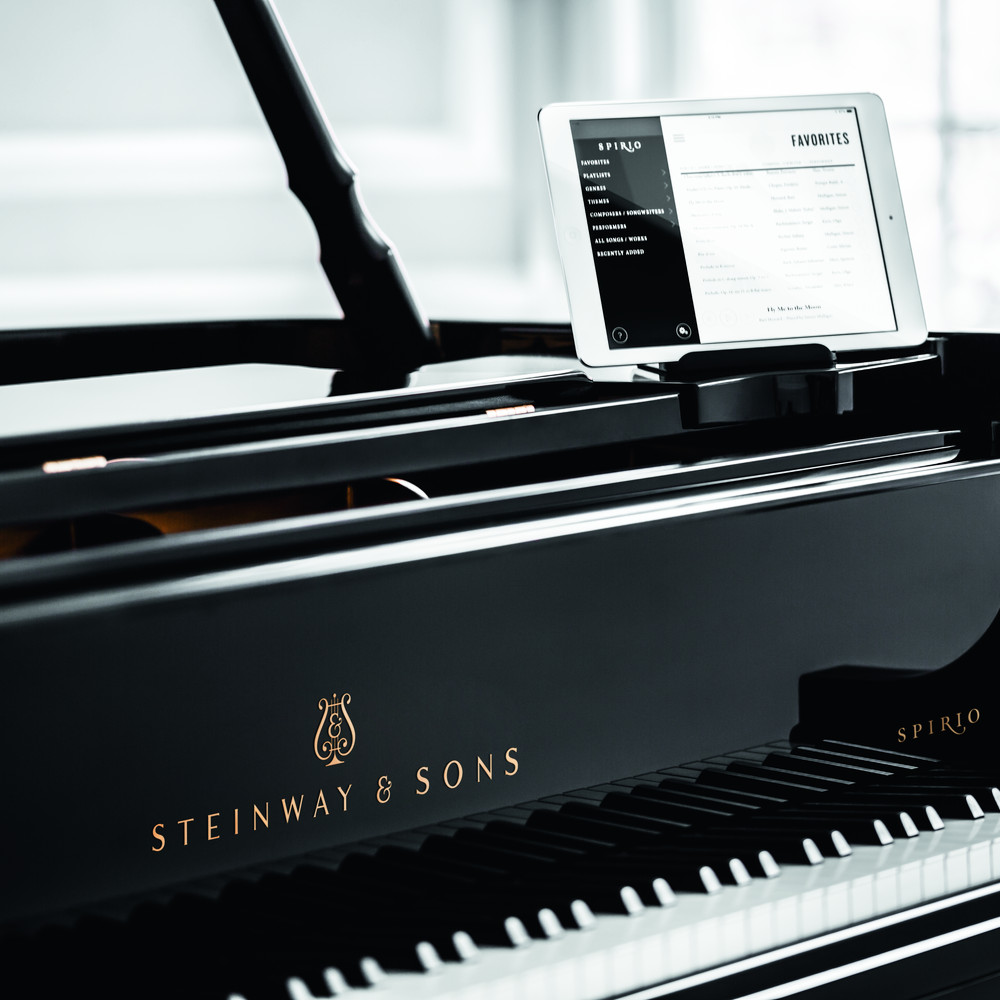 The powerful STEINAY sound, the ever-expanding content library and high resolution technology are all easily accessible through the STEINWAY SPIRIO app - an intuitive and easy-to-use interface. A complimentary iPad is included with the purchase of a SPIRIO.